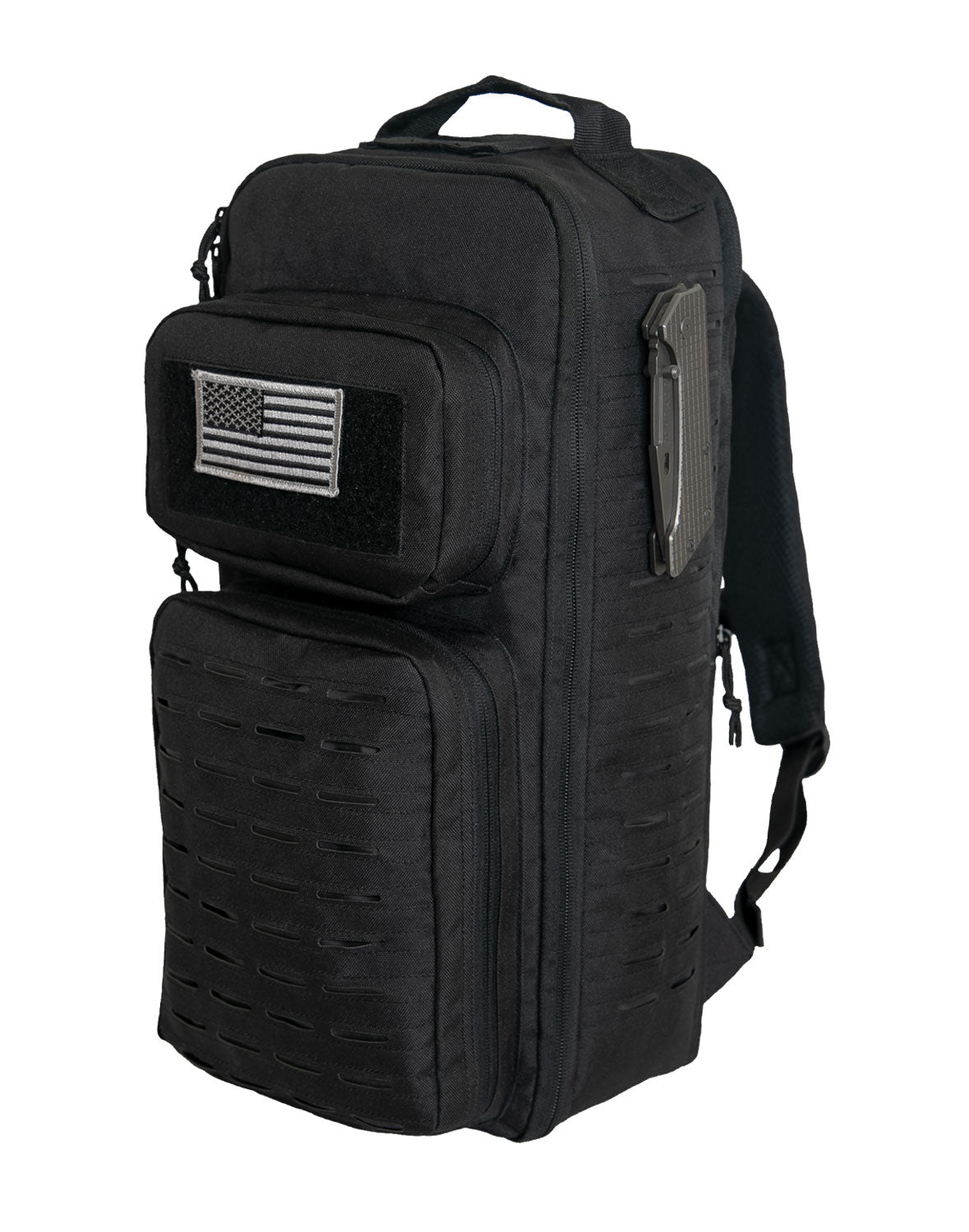 Rothco Tactical Single Sling Pack With Laser Cut MOLLE - Color : Black