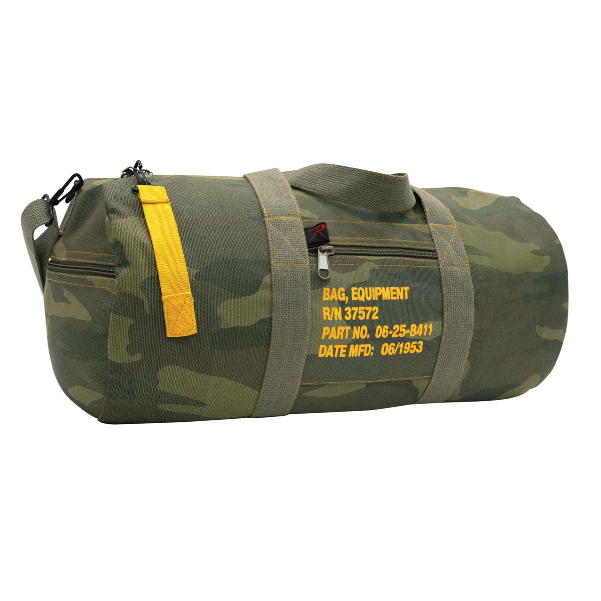 Rothco Canvas Equipment Bag - Color : Woodland Camo, Size : 24 Inches