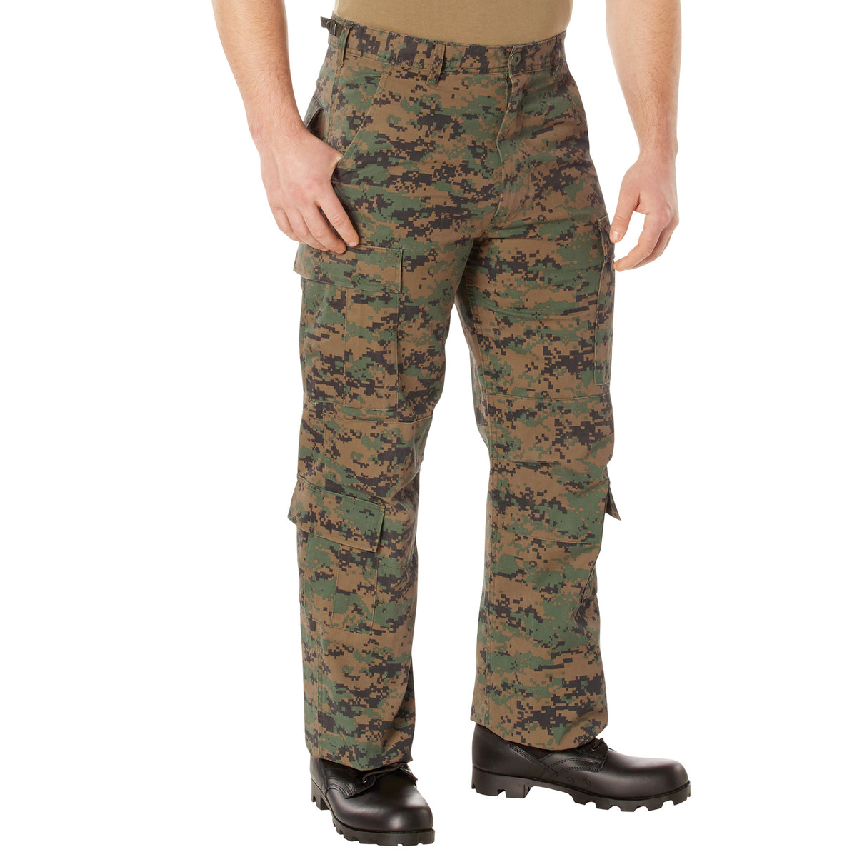 Rothco Vintage Paratrooper Cargo Fatigue Pants - Color : Woodland Digital Camo, Size : 2XL