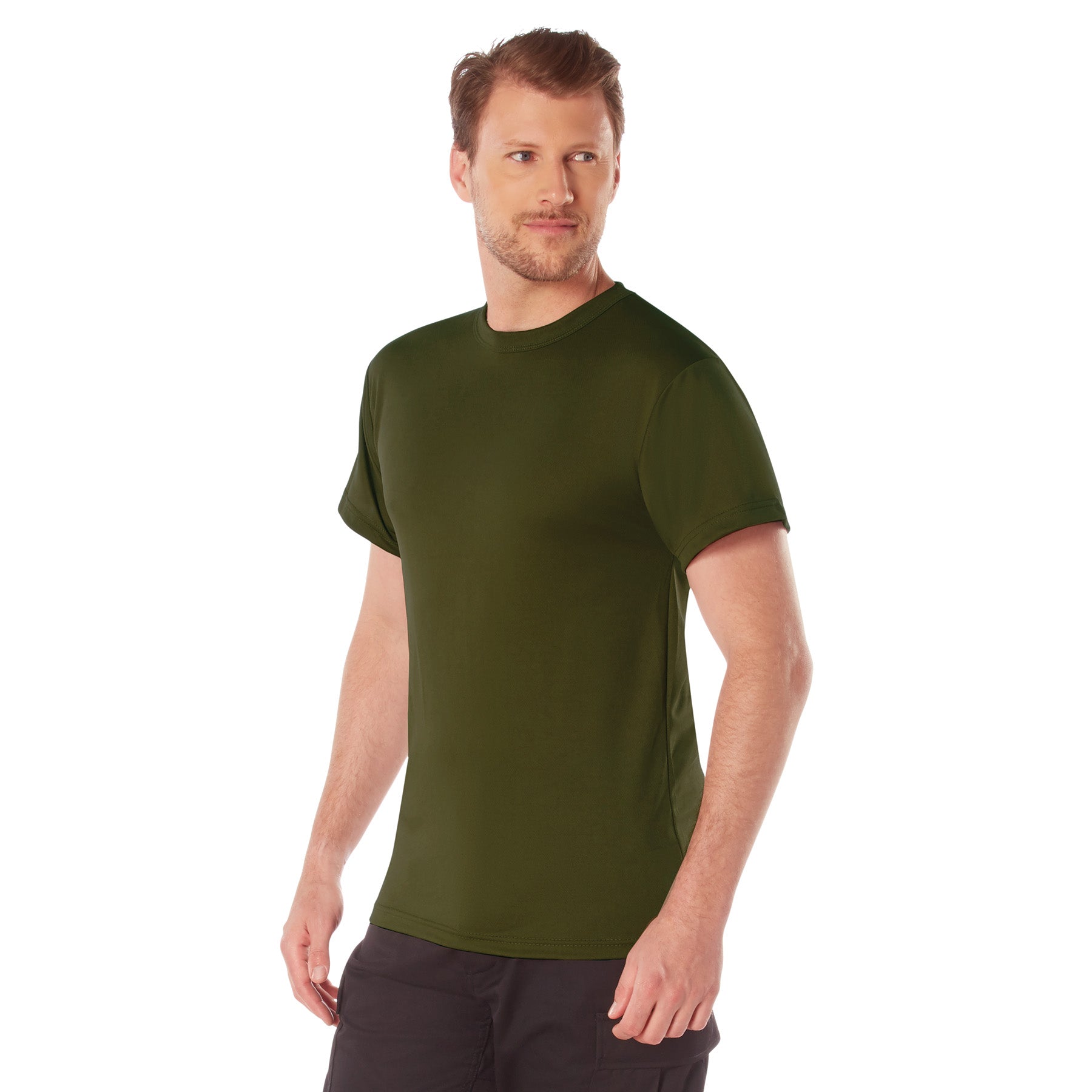 Rothco Quick Dry Moisture Wicking T-Shirt - Color : Olive Drab, Size : 3XL