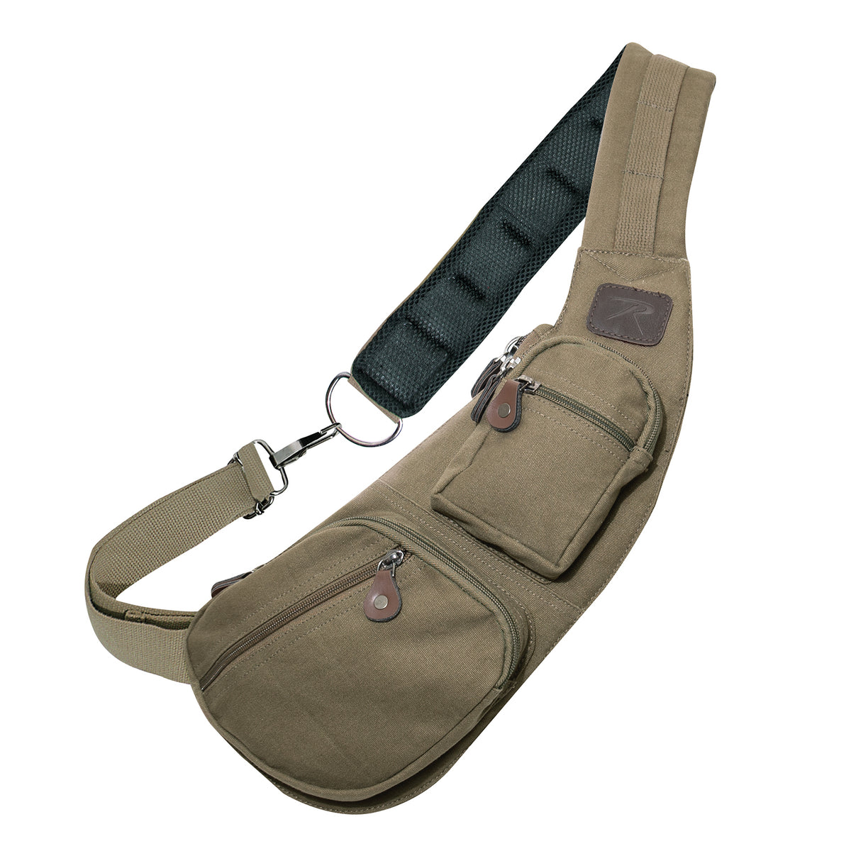 Rothco Crossbody Canvas Sling Bag - Color : Vintage Olive Drab