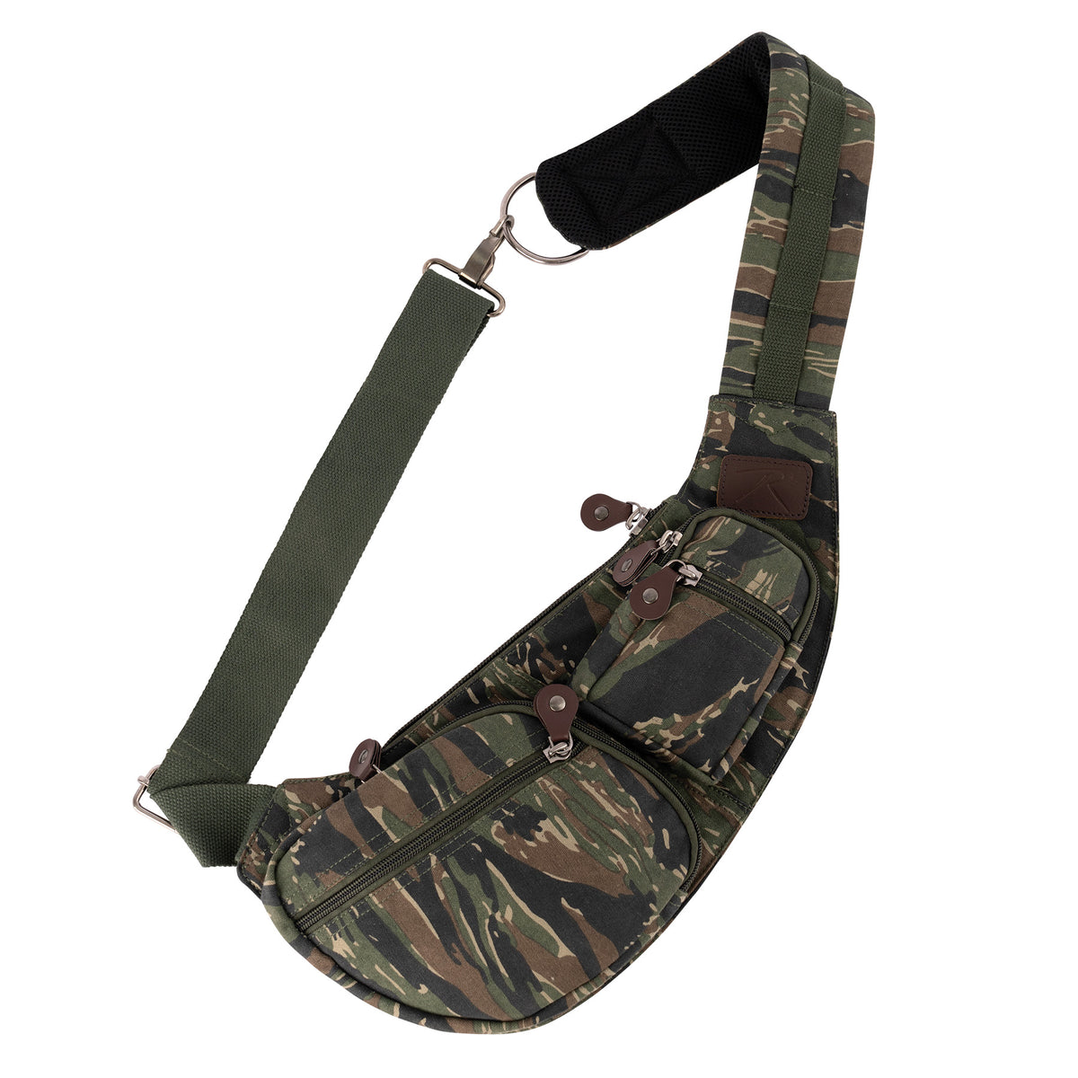 Rothco Crossbody Canvas Sling Bag - Color : Tiger Stripe Camo