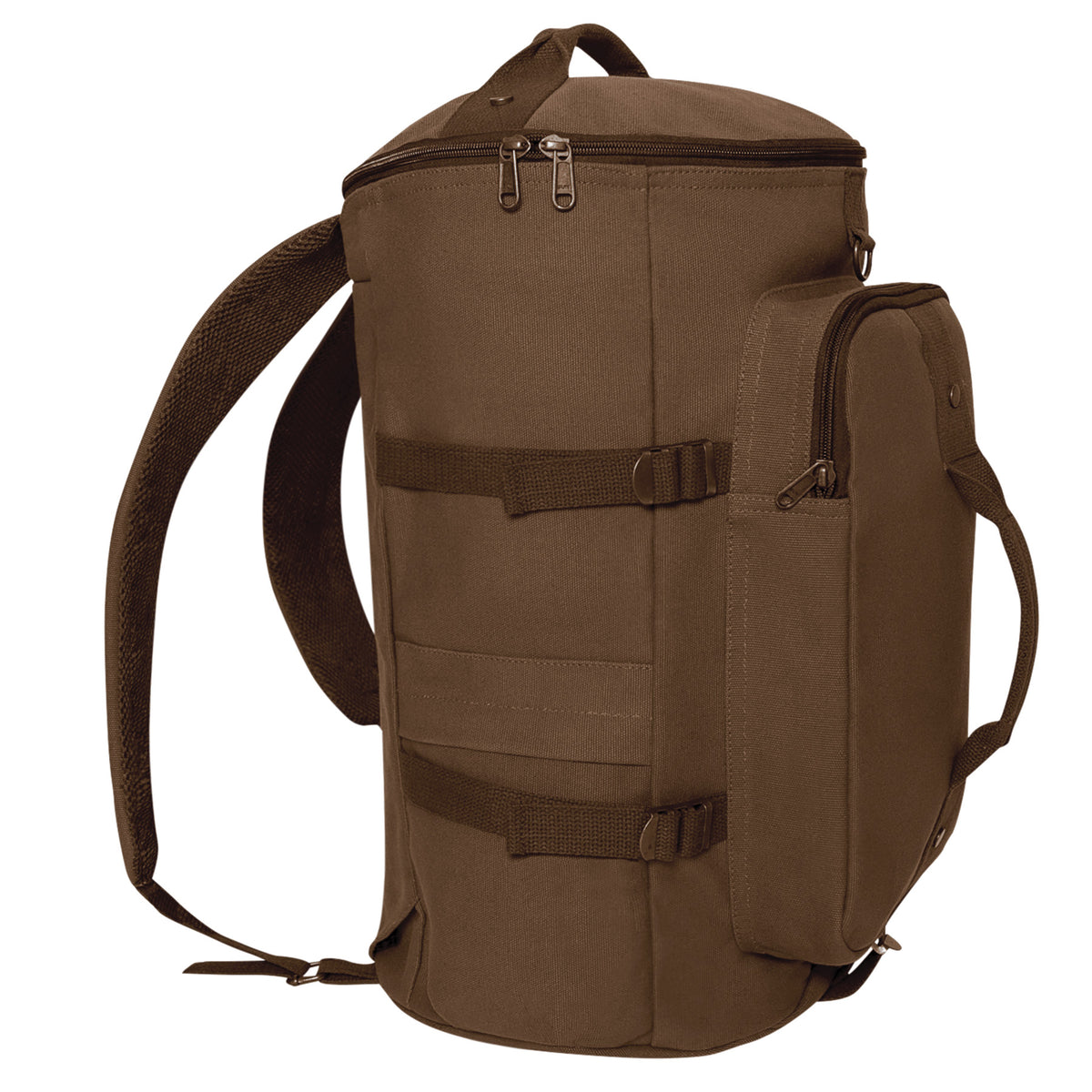 Rothco Convertible Canvas Duffle / Backpack - 19 Inches - Color : Brown