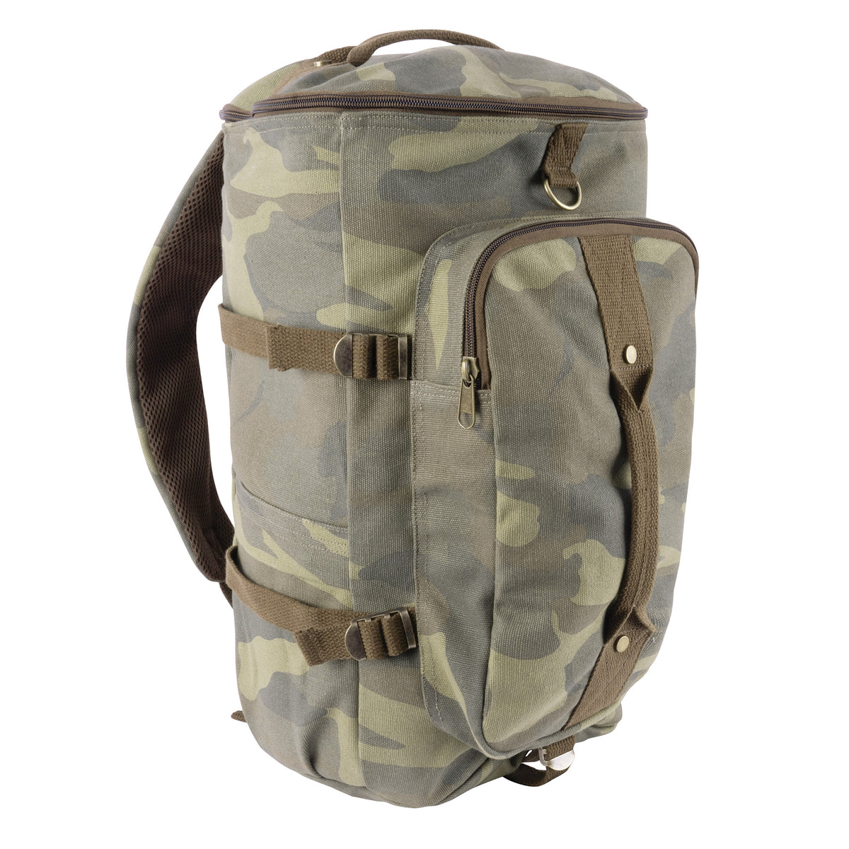 Rothco Convertible Canvas Duffle / Backpack - 19 Inches - Color : Woodland Camo