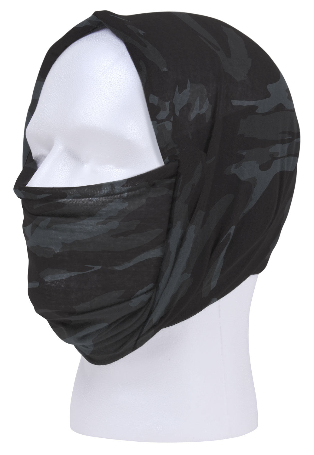 Rothco Multi-Use Neck Gaiter and Face Covering Tactical Wrap - Color : Black Camo