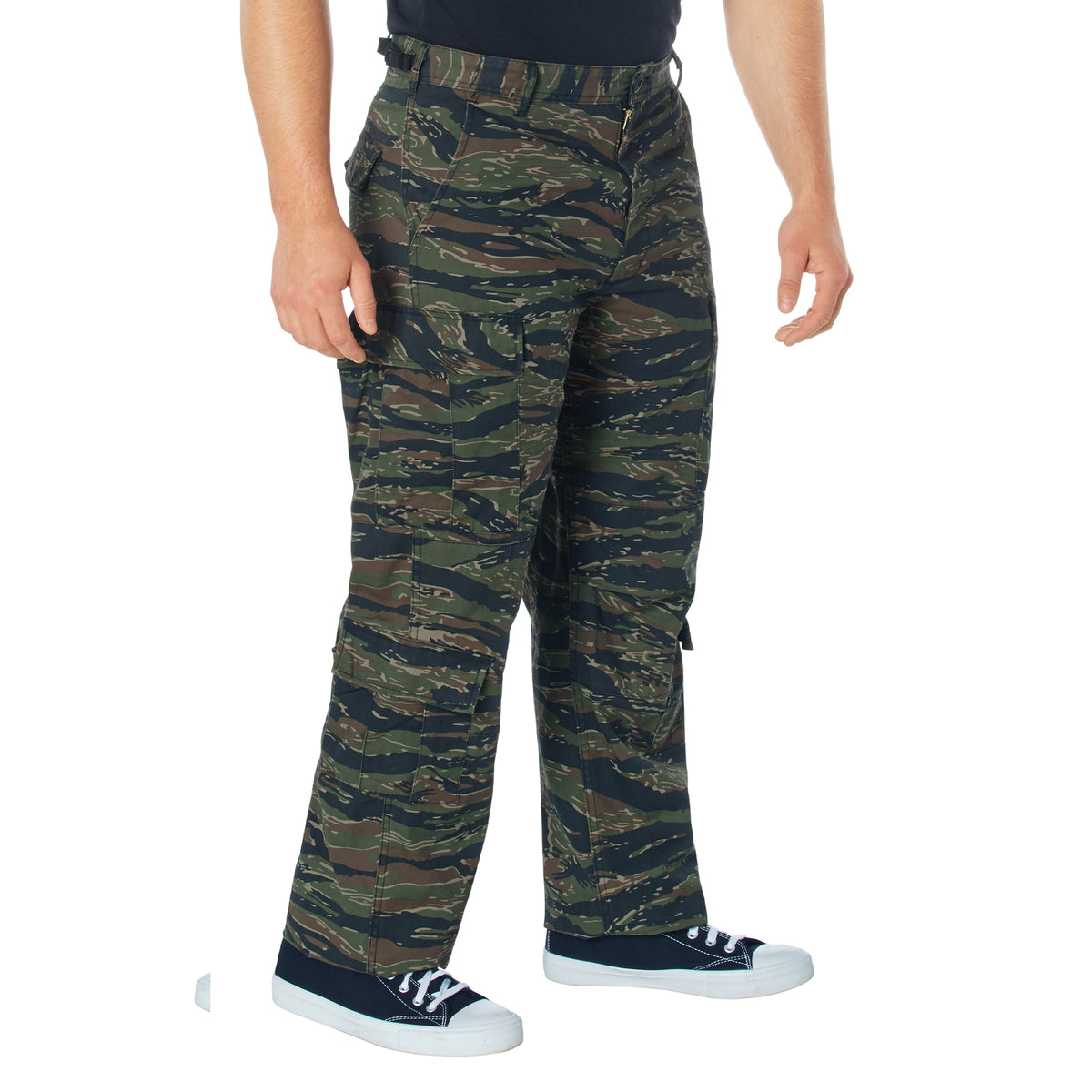 Rothco Vintage Paratrooper Cargo Fatigue Pants - Color : Tiger Stripe Camo, Size : 2XL
