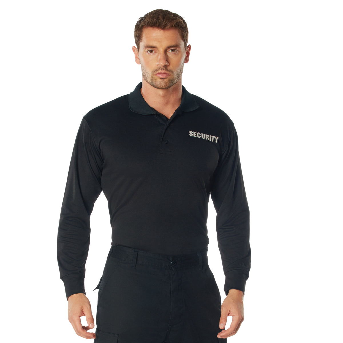 Rothco Moisture Wicking Long Sleeve Security Polo - Size : 3XL