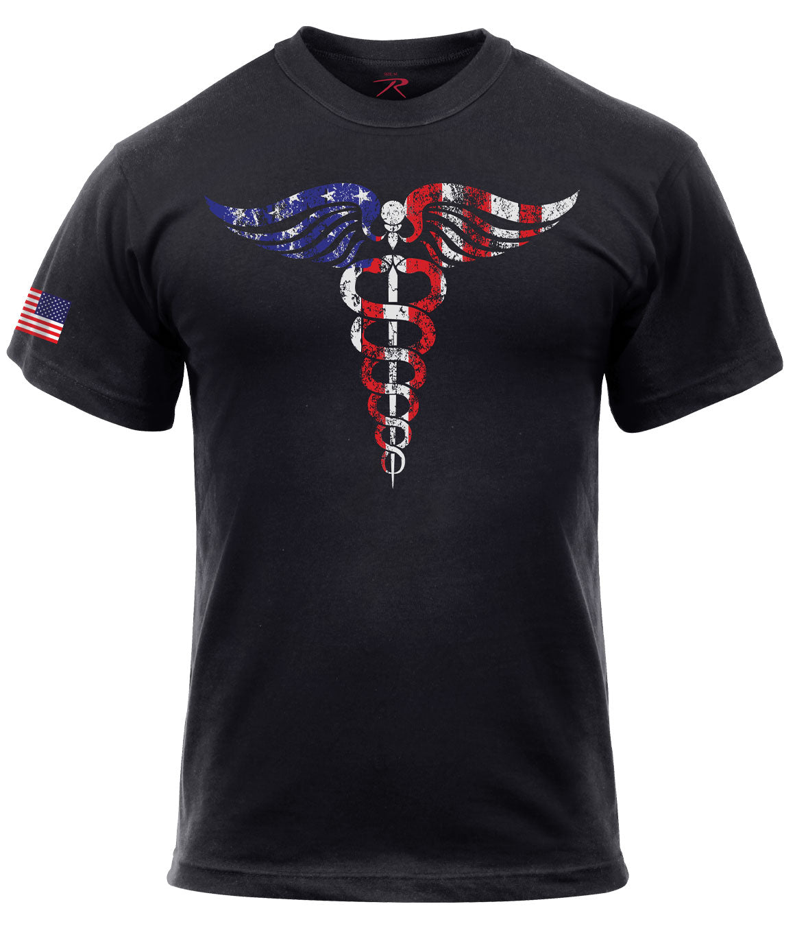 Rothco Medical Symbol (Caduceus) T-Shirt - Black - Size : 3XL