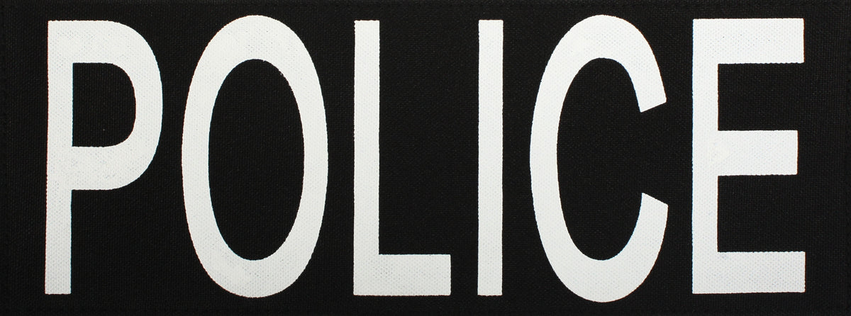 Rothco Police Patch With Hook Back - Size : Set: 1 Small & 1 Large