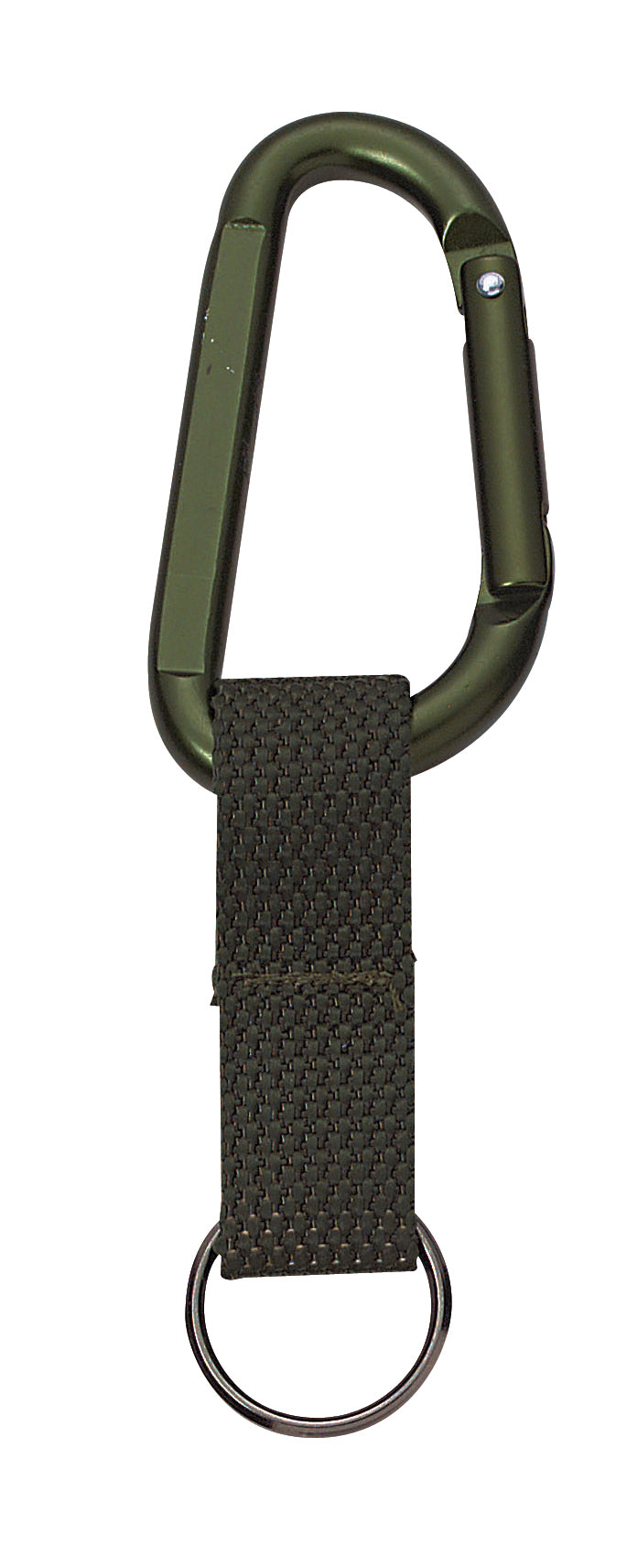 Rothco Jumbo 80MM Carabiner With Web Strap Key Ring - Color : Olive Drab