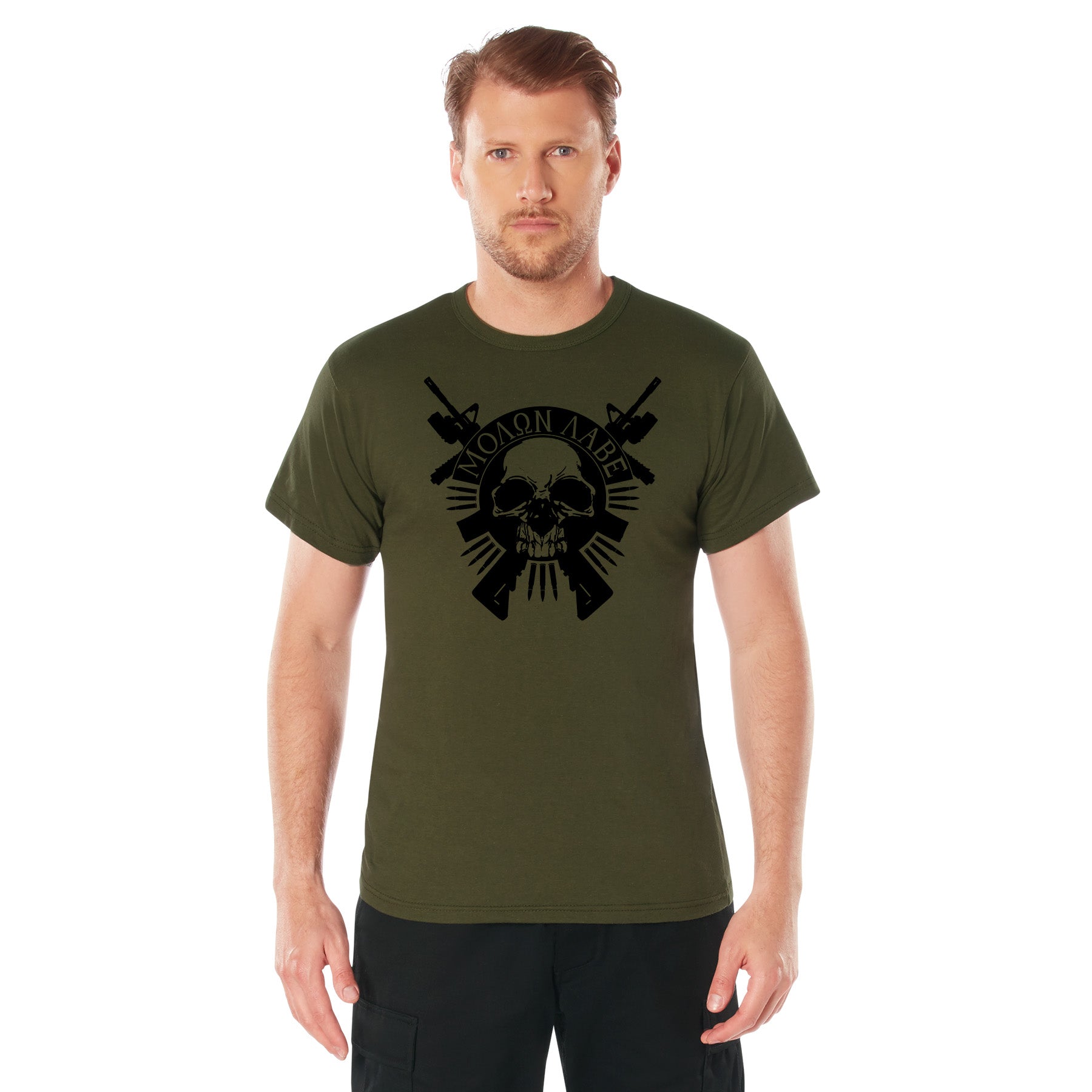 Rothco Molon Labe Skull T-Shirt - Size : 2XL