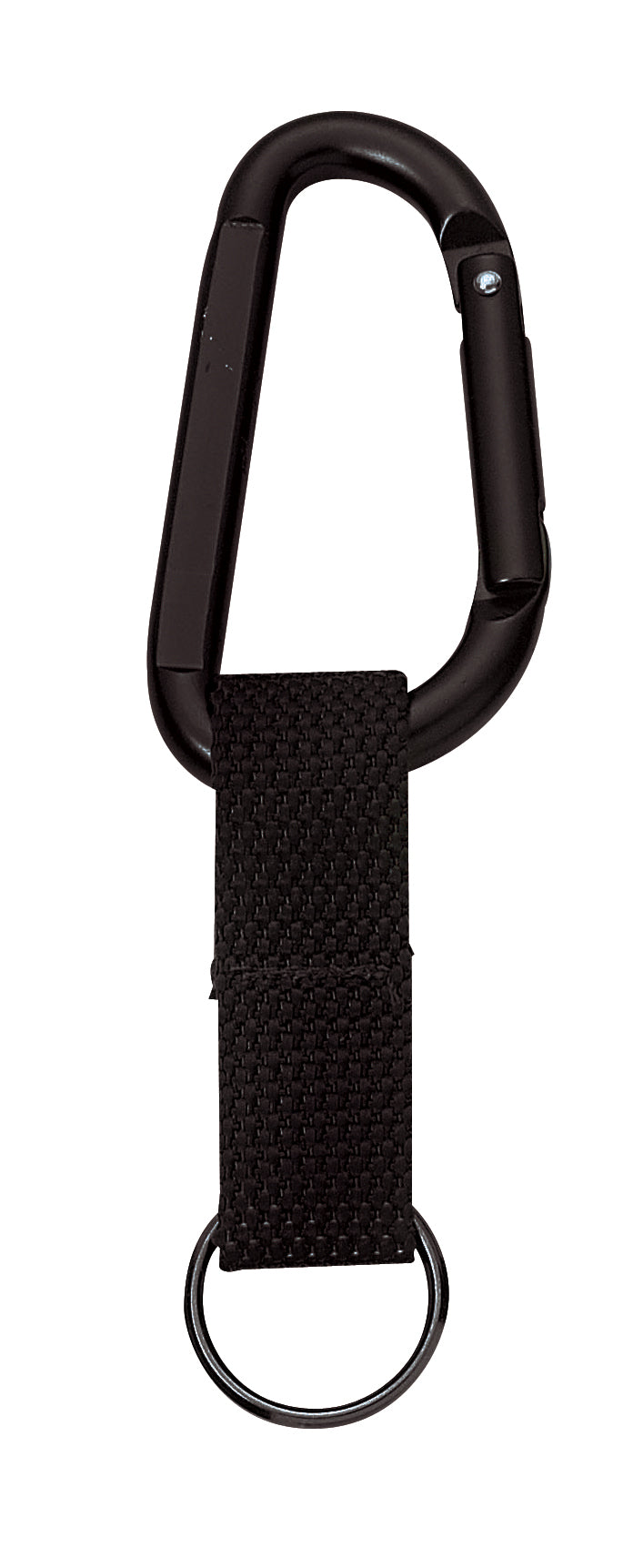 Rothco Jumbo 80MM Carabiner With Web Strap Key Ring - Color : Black