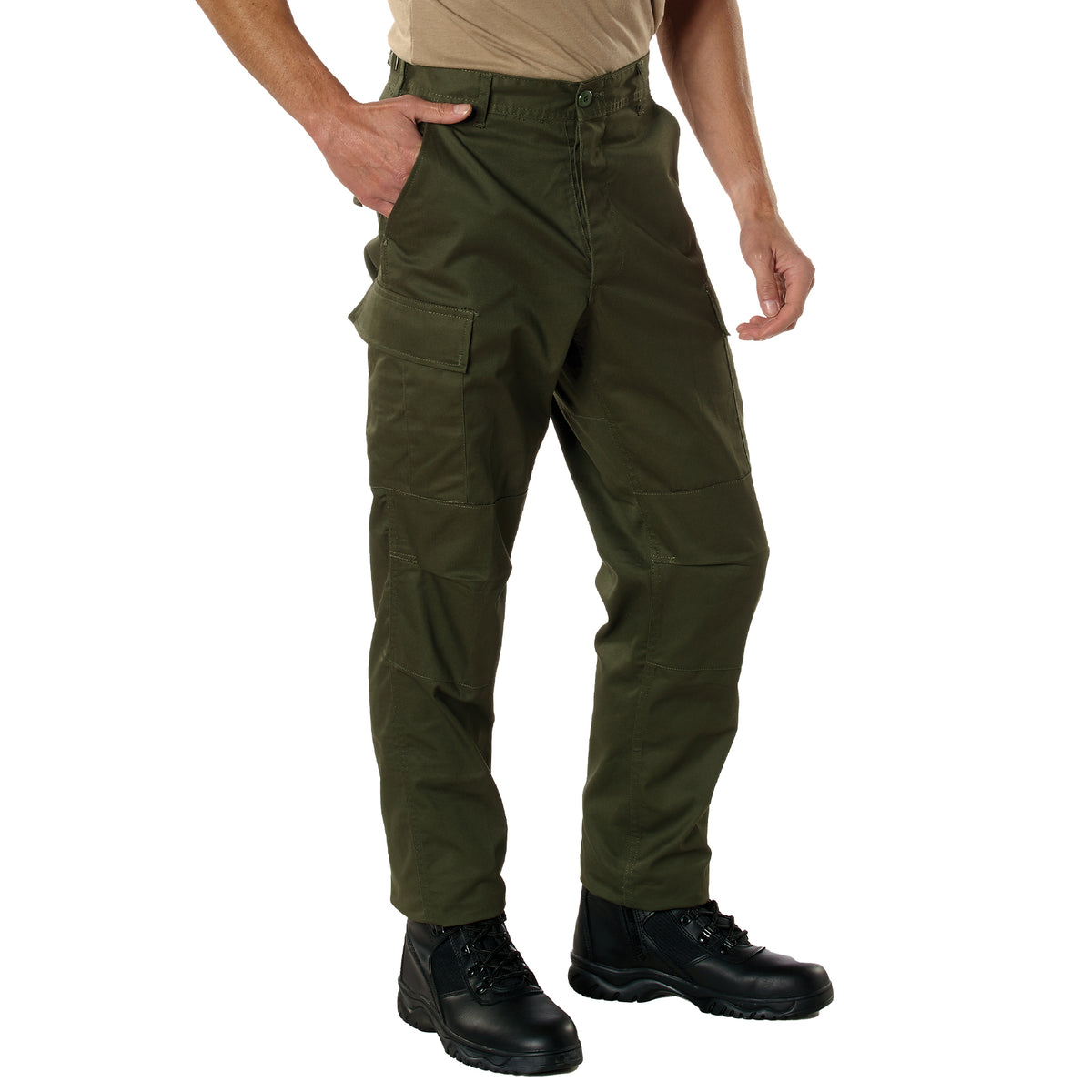 Rothco Relaxed Fit Zipper Fly BDU Pants - Color : Olive Drab, Size : 3XL