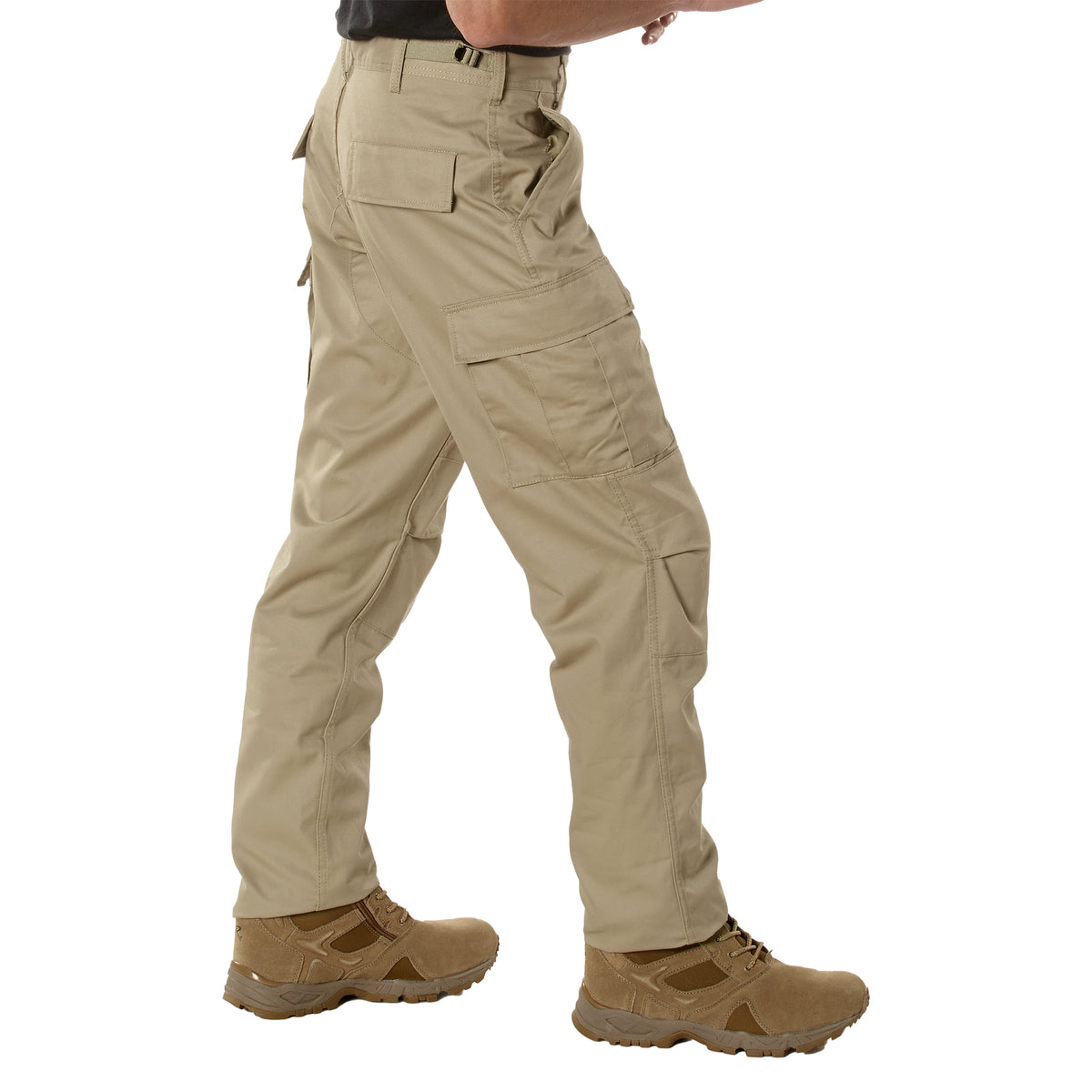 Rothco Relaxed Fit Zipper Fly BDU Pants - Color : Khaki, Size : 4XL