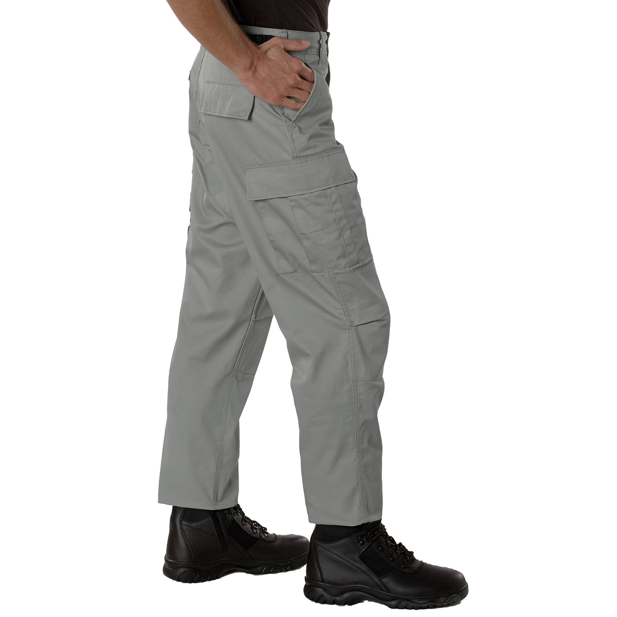 Rothco Relaxed Fit Zipper Fly BDU Pants - Color : Grey, Size : 3XL