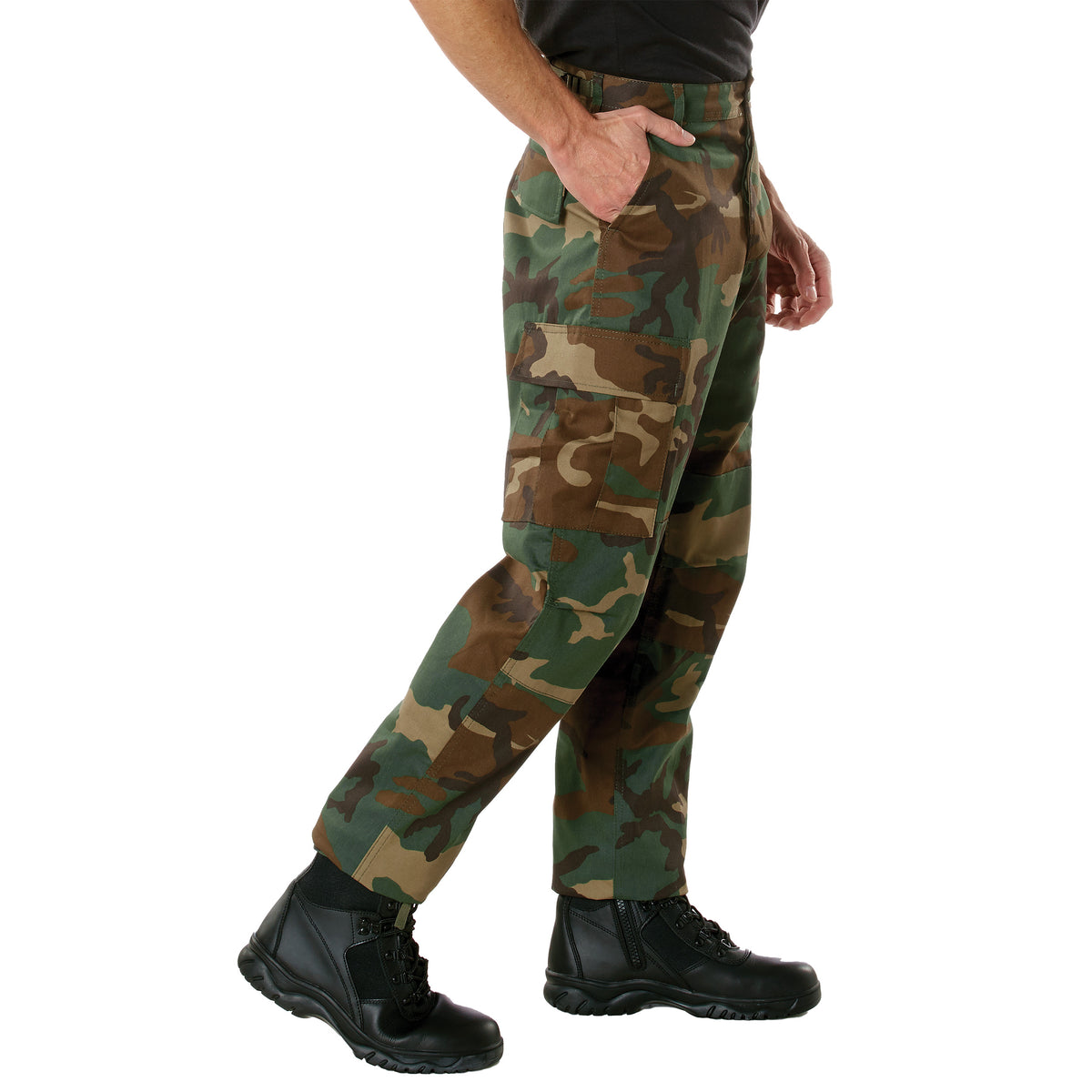 Rothco Relaxed Fit Zipper Fly BDU Pants - Color : Woodland Camo, Size : 4XL