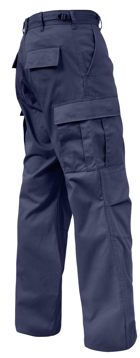 Rothco Relaxed Fit Zipper Fly BDU Pants - Color : Navy Blue, Size : 4XL