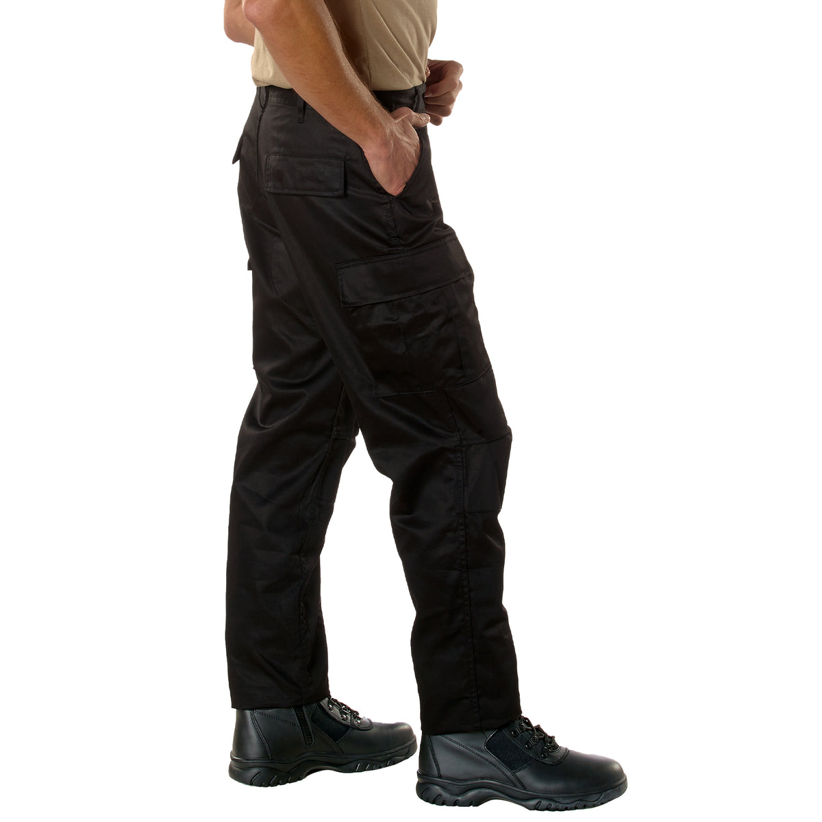 Rothco Relaxed Fit Zipper Fly BDU Pants - Color : Black, Size : 6XL