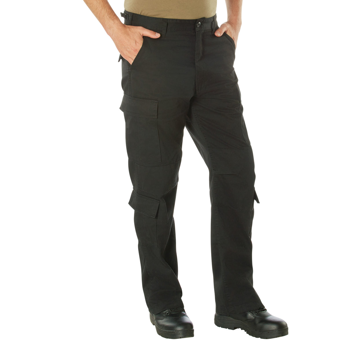 Rothco Vintage Paratrooper Cargo Fatigue Pants - Color : Black, Size : 4XL
