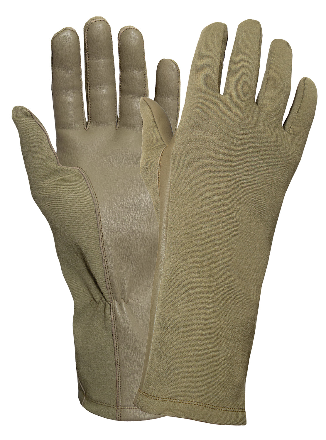 Rothco G.I. Type Flame & Heat Resistant Flight Gloves - Color : AR 670-1 Coyote Brown, Size : 7