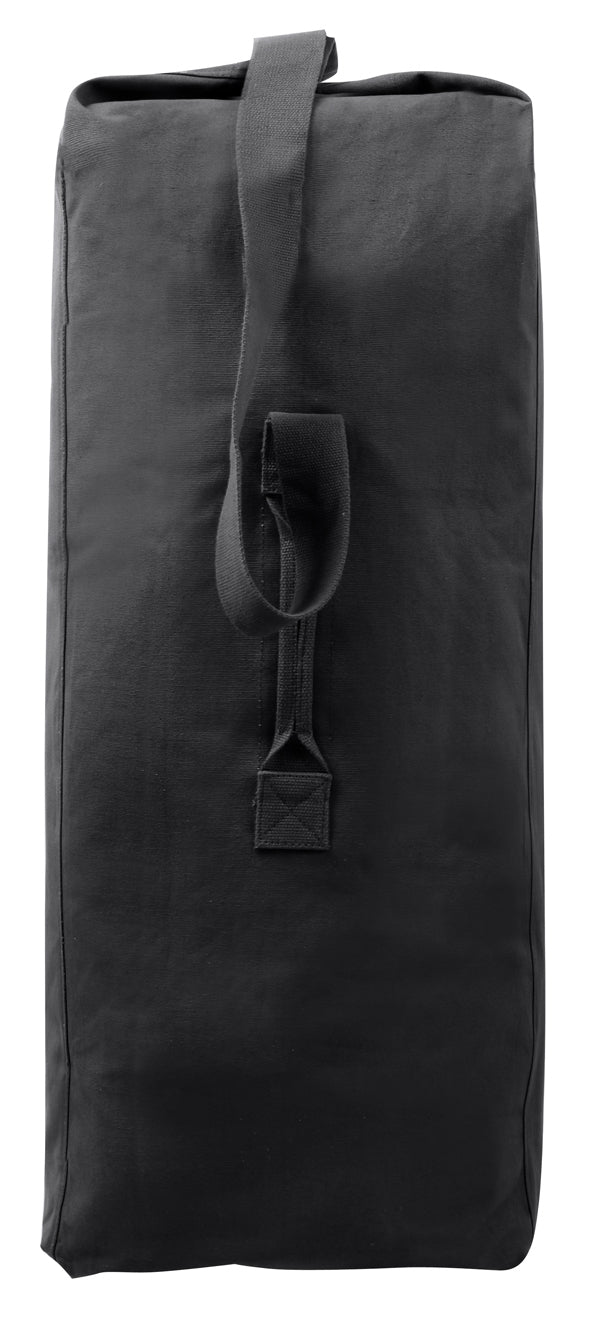 Rothco Heavyweight Top Load Canvas Duffle Bag - Color : Black, Size : 30" x 50"