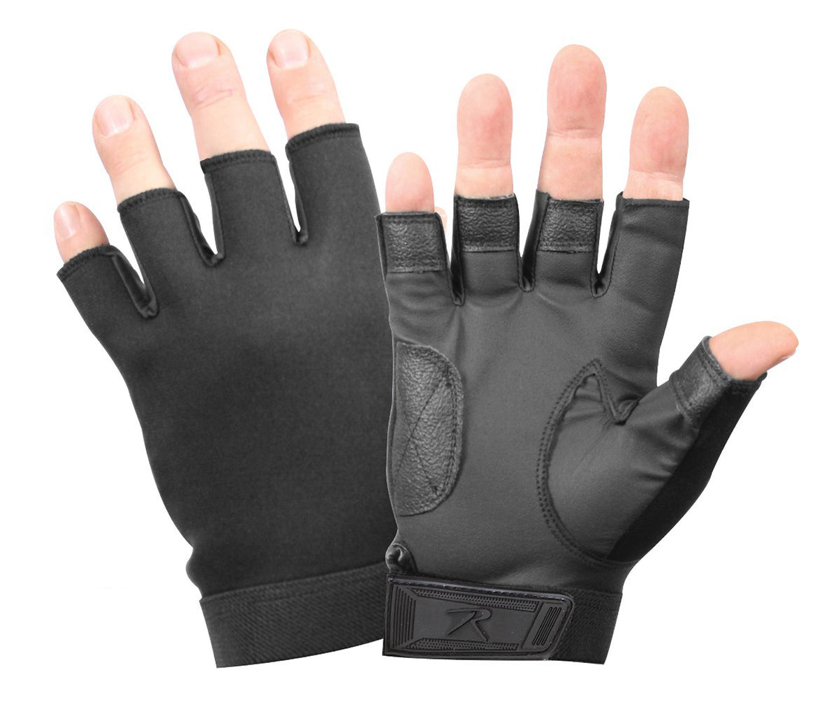 Rothco Fingerless Stretch Fabric  Duty Gloves - Size : S