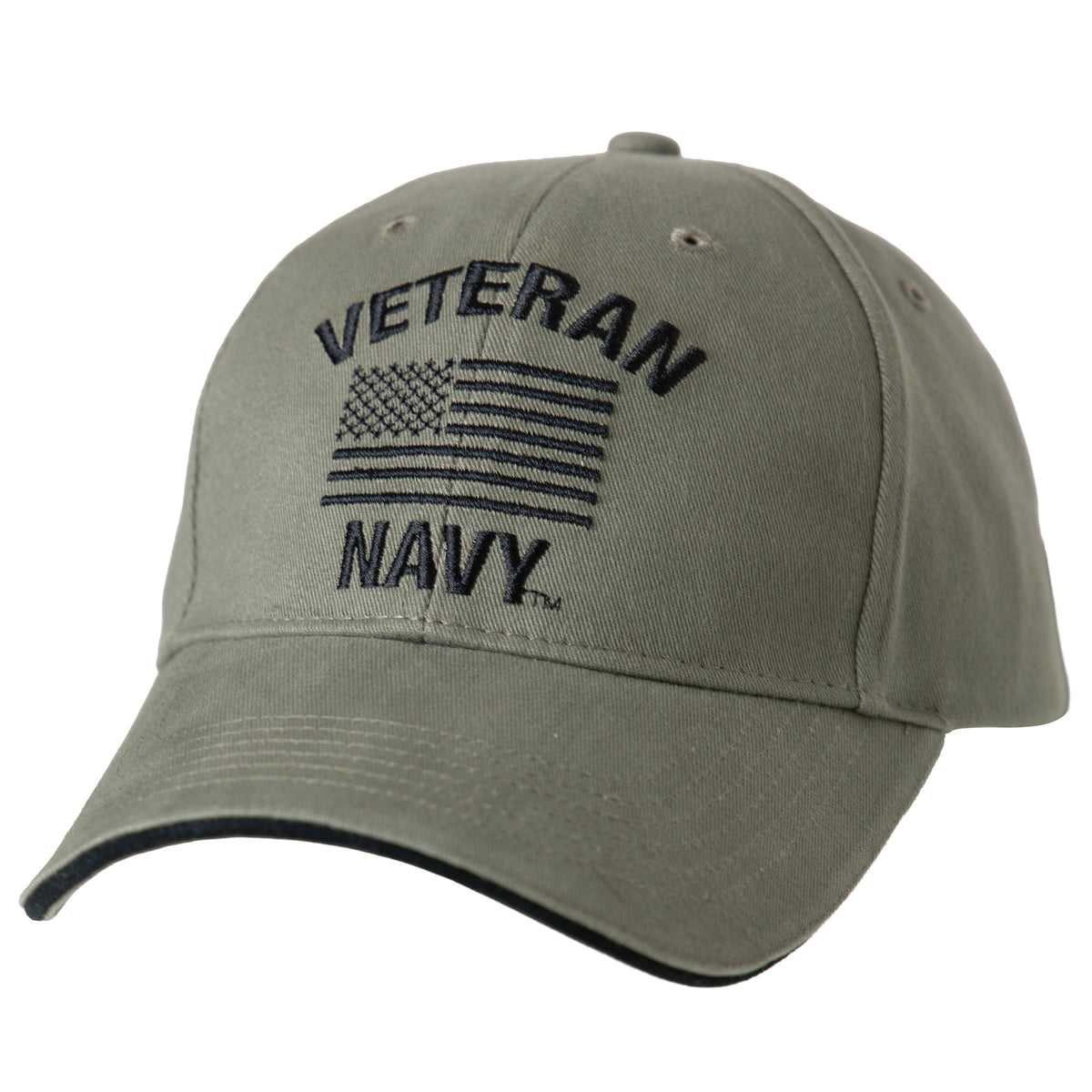 Rothco Vintage Veteran Low Profile Cap - Emblem : Navy