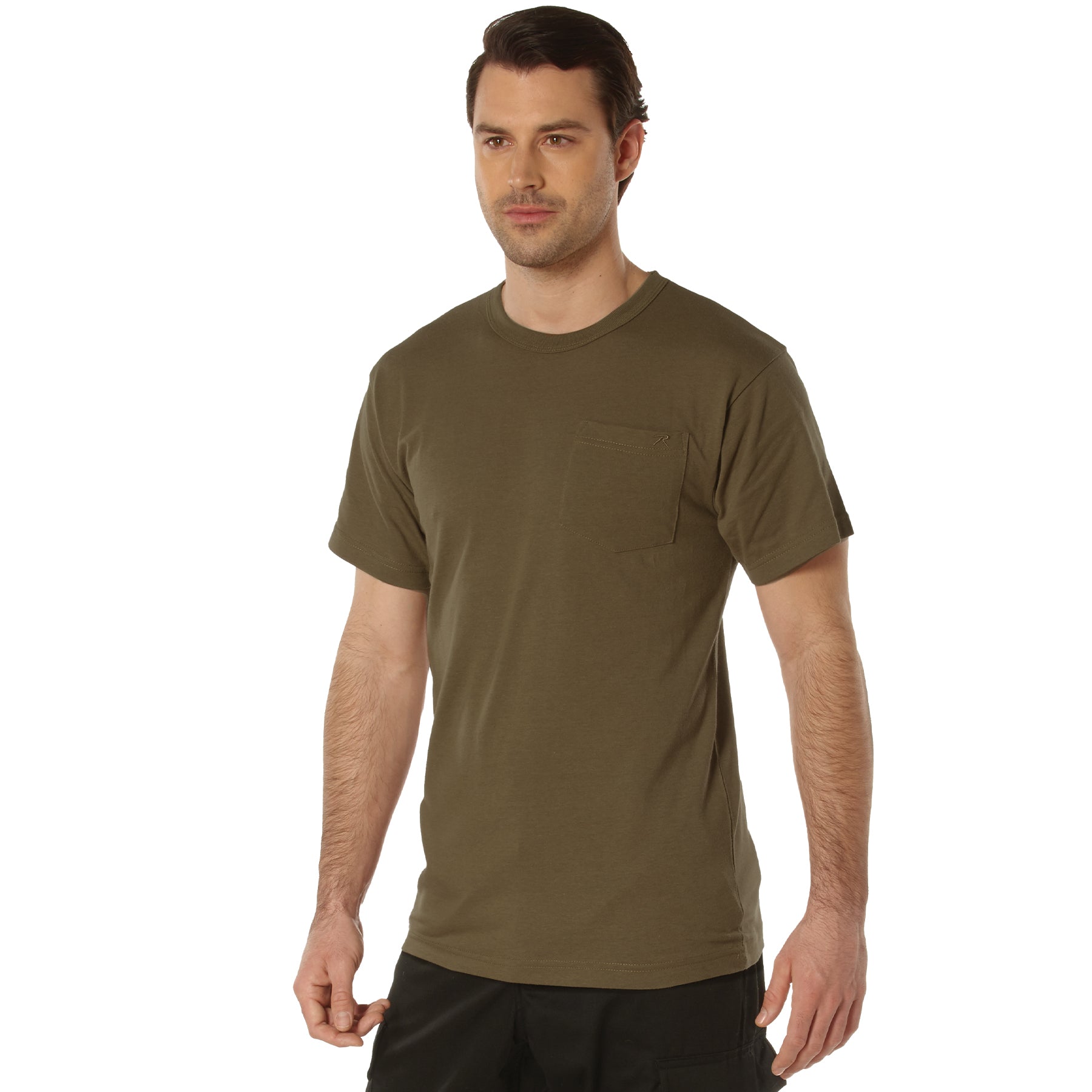 Rothco Pocket T-Shirt - Color : Brown, Size : 3XL