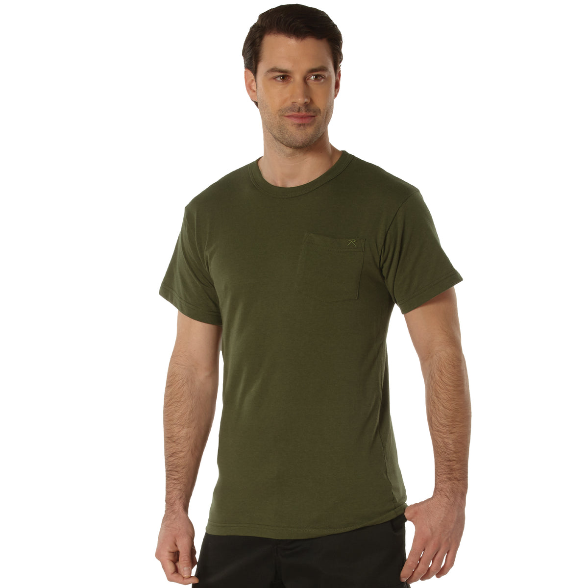 Rothco Pocket T-Shirt - Color : Olive Drab, Size : 3XL
