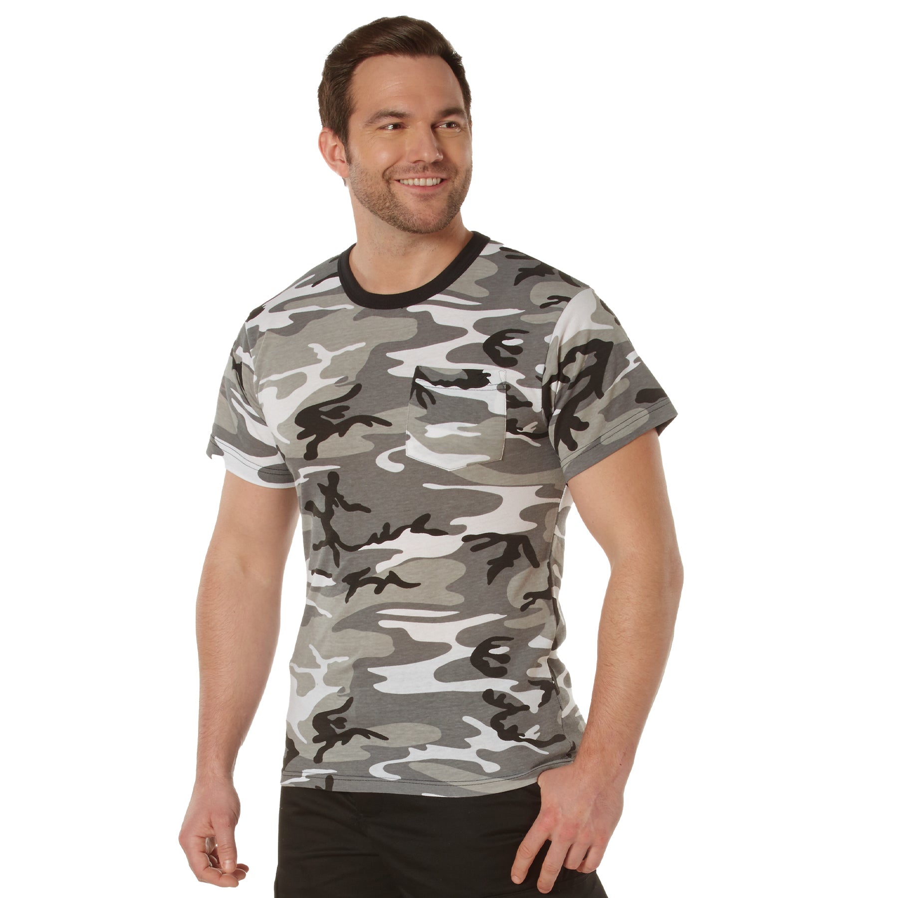 Rothco Pocket T-Shirt - Color : City Camo, Size : 3XL