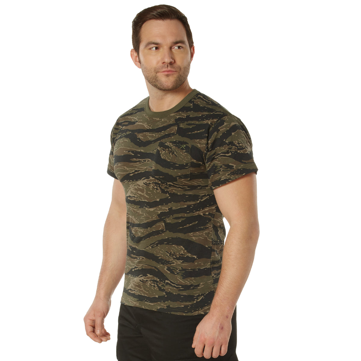 Rothco Pocket T-Shirt - Color : Tiger Stripe Camo, Size : 3XL