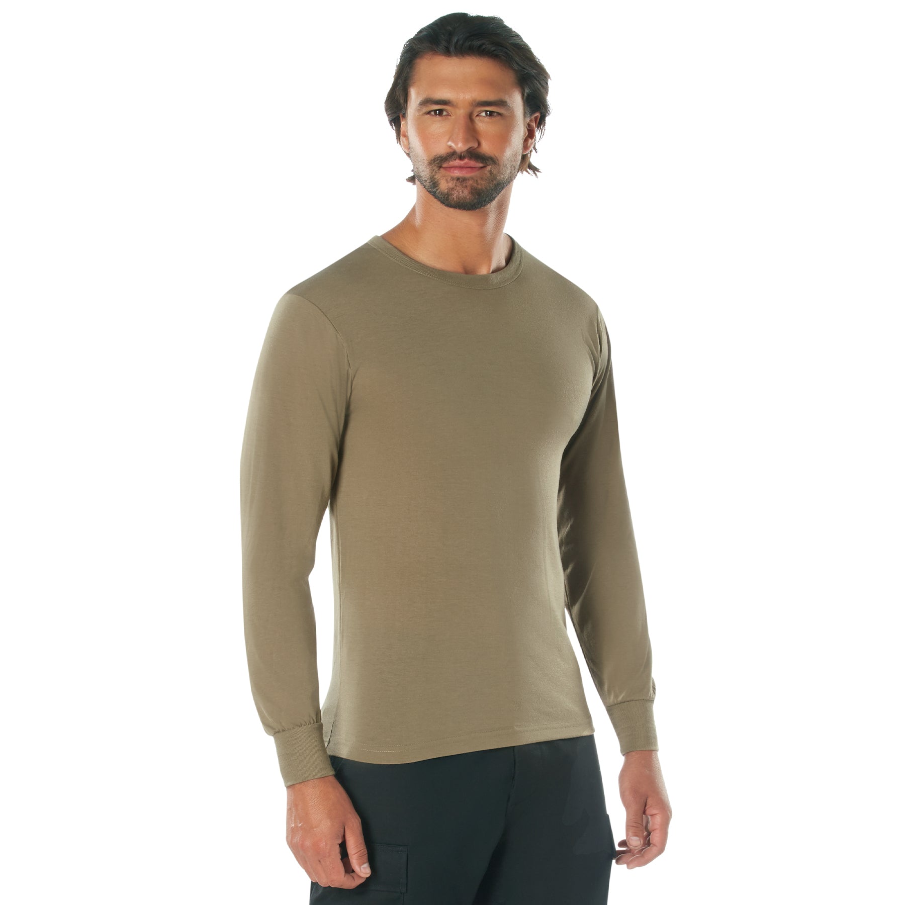 Rothco Moisture Wicking Long Sleeve T-Shirt - Color : AR 670-1 Coyote Brown, Size : 3XL