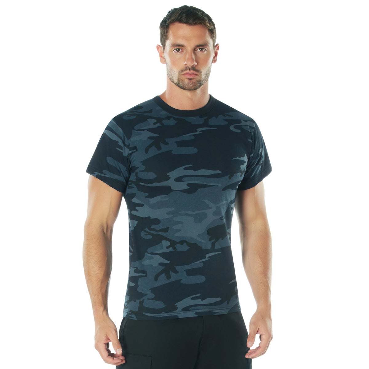 Rothco Camo T-Shirt - Color : Midnight Blue Camo, Size : 3XL