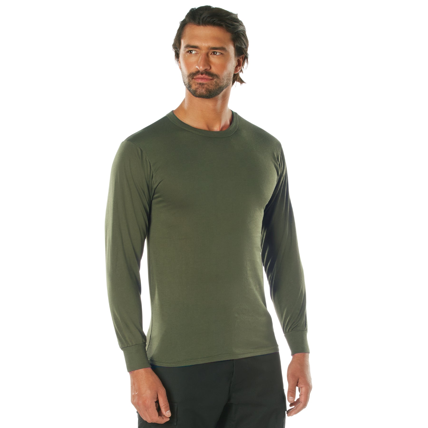 Rothco Moisture Wicking Long Sleeve T-Shirt - Color : Olive Drab, Size : 2XL