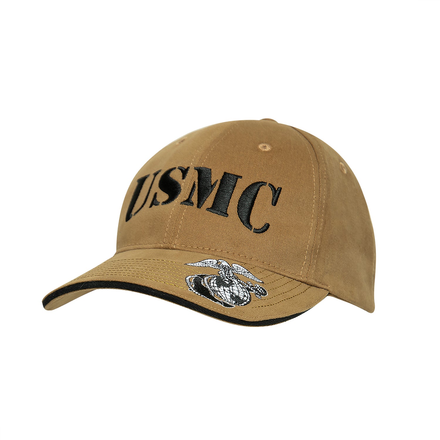 Rothco Deluxe Vintage USMC Embroidered Low Pro Cap - Color : Coyote Brown