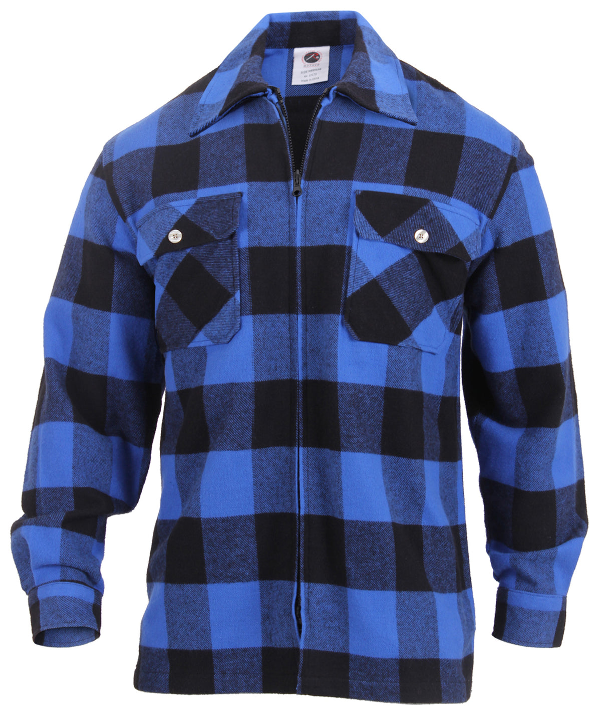 Rothco Concealed Carry Flannel Shirt - Color : Blue Plaid, Size : S