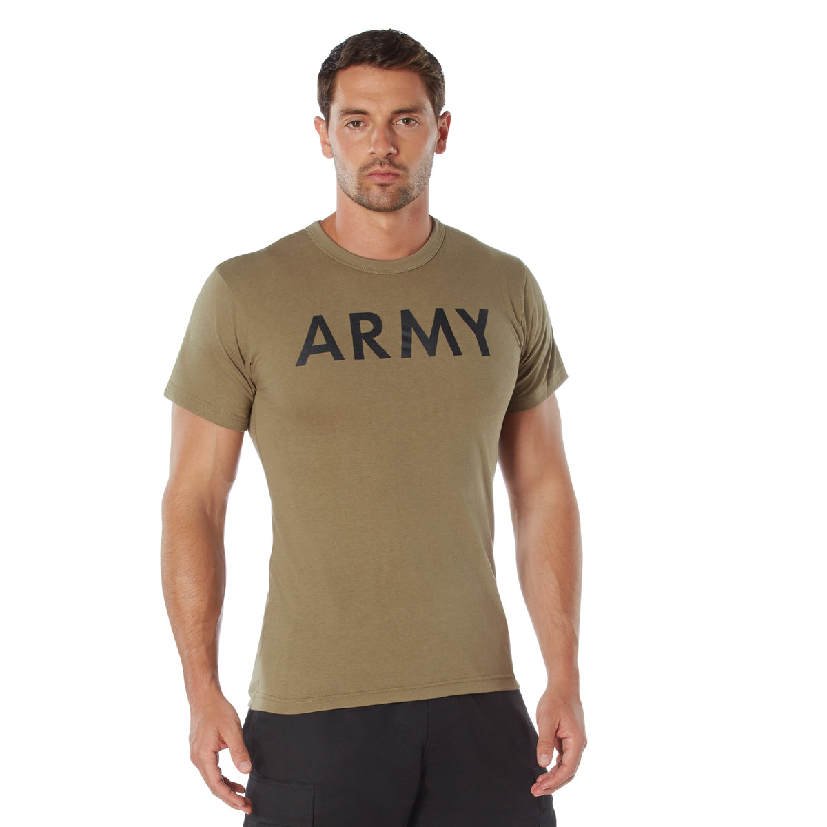 Rothco AR 670-1 Coyote Brown Army Physical Training T-Shirt - Size : 2XL