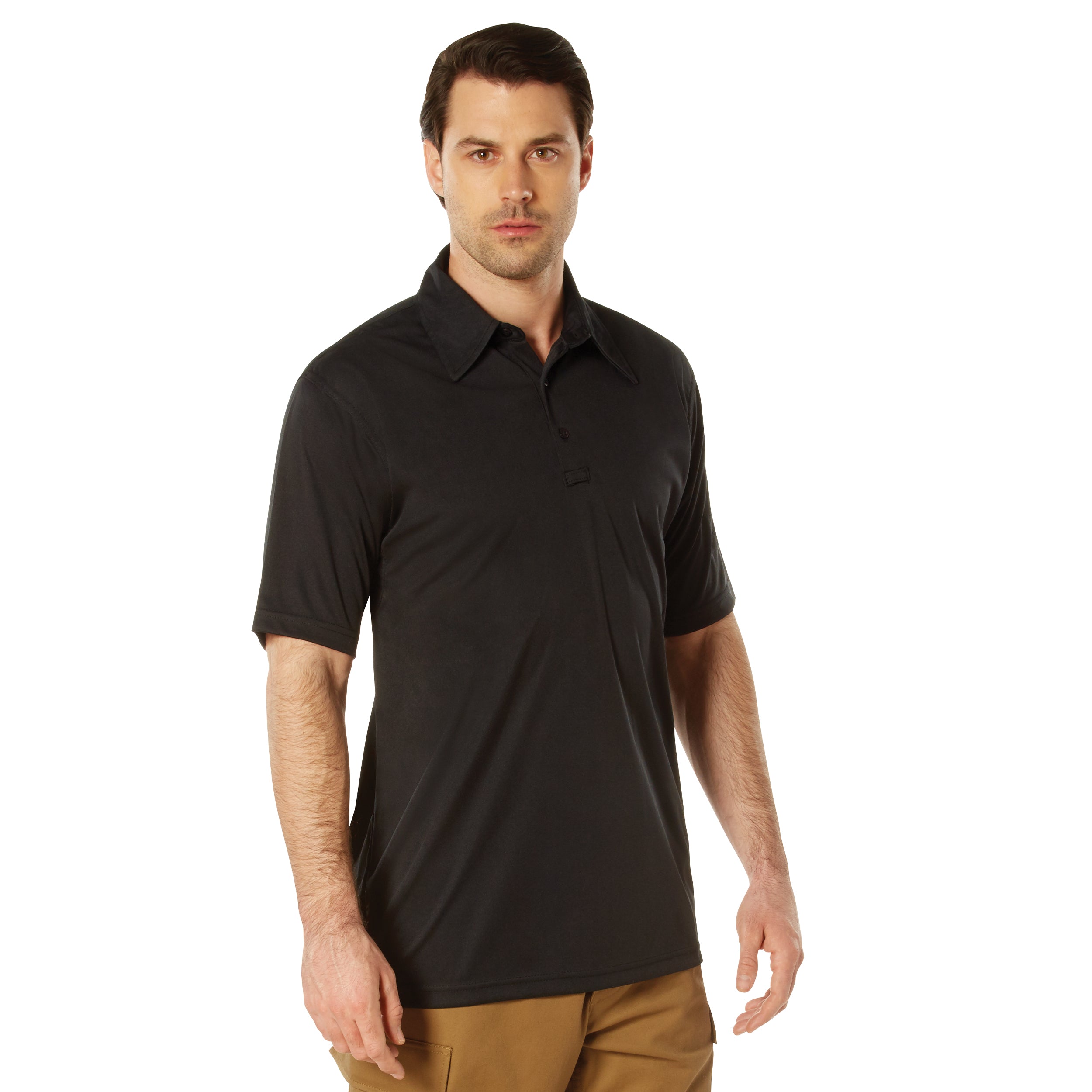 Rothco Tactical Performance Polo Shirt - Color : Black, Size : 5XL