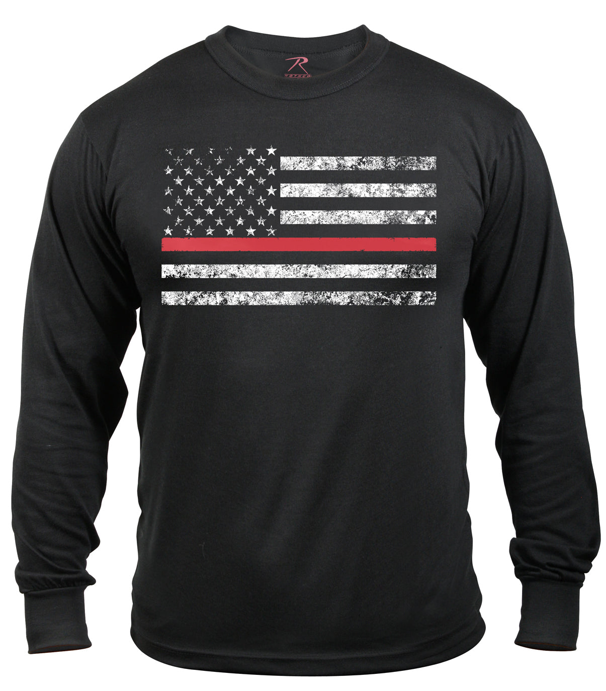 Rothco Thin Red Line Long Sleeve T-shirt - Size : 2XL