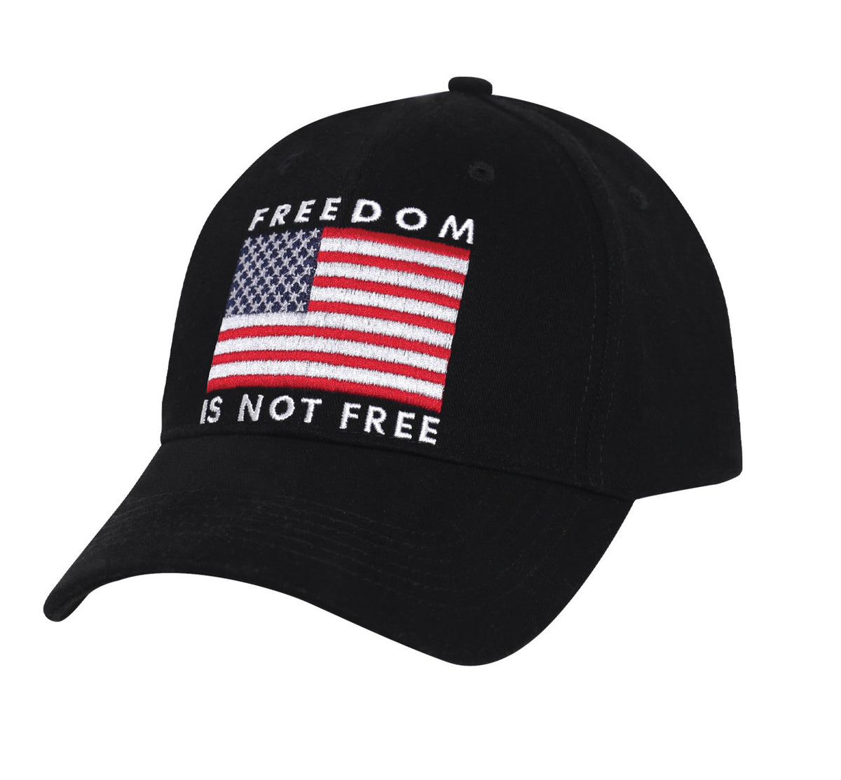 Rothco Freedom Is Not Free Low Profile Cap - Color : Black
