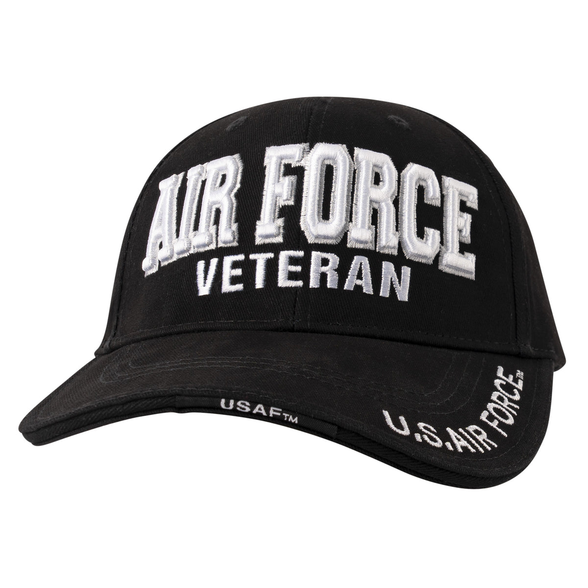 Rothco Deluxe Low Profile Military Branch Veteran Cap - Emblem : Air Force