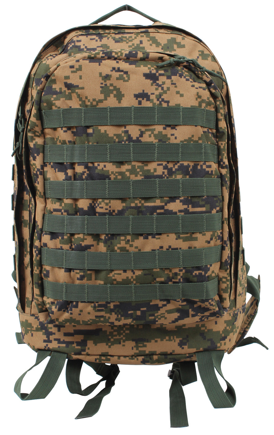 Rothco MOLLE II 3-Day Assault Pack - Color : Woodland Digital Camo