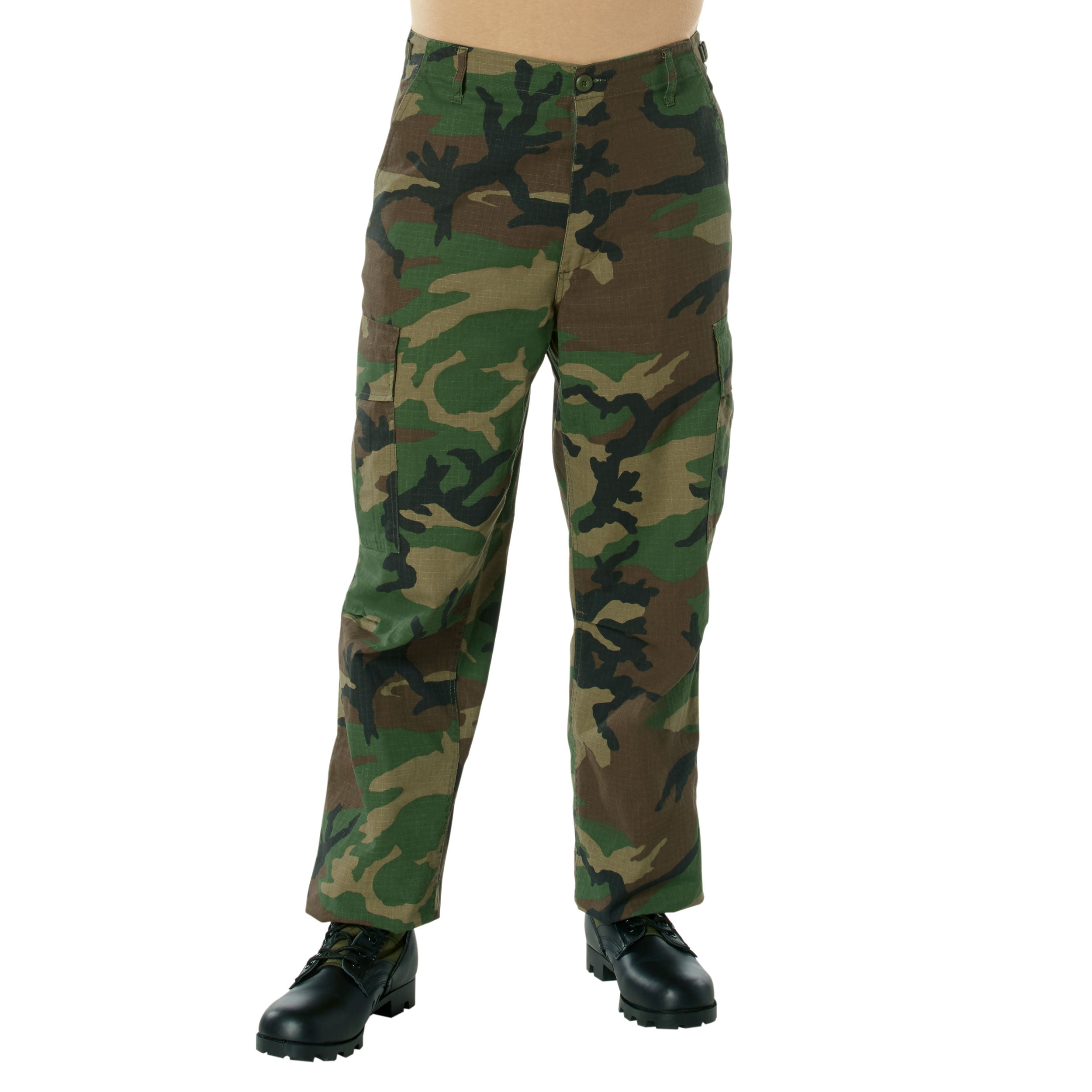Rothco Vintage Vietnam Rip-Stop Fatigue Pants - Color : Woodland Camo, Size : 2XL