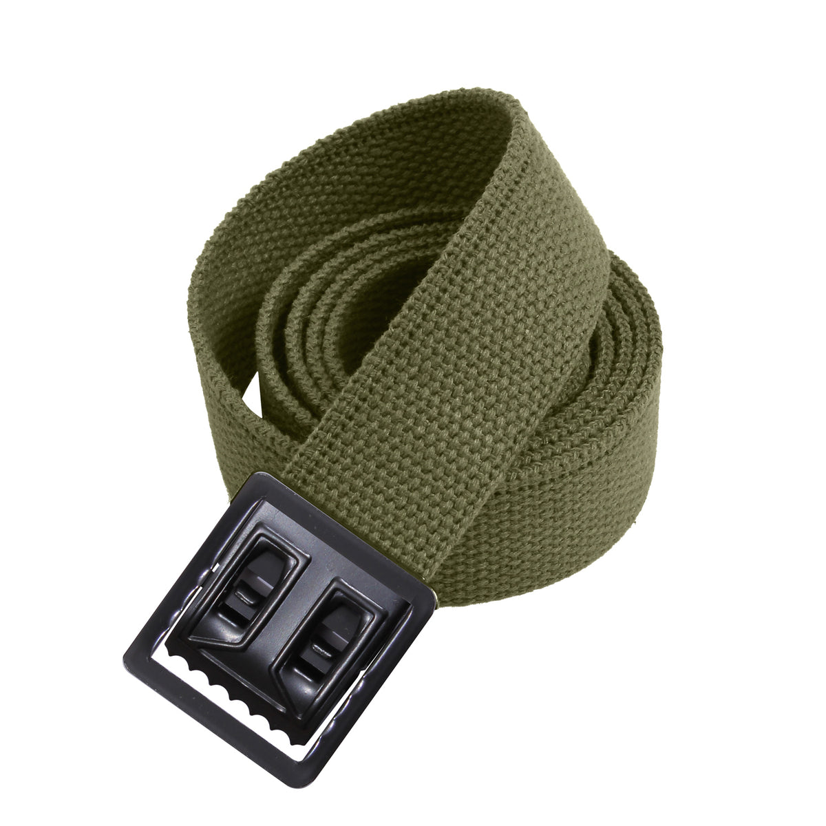 Rothco Military Web Belts With Open Face Buckle - Color : Olive Drab, Length : 54 Inches, Buckle : Black