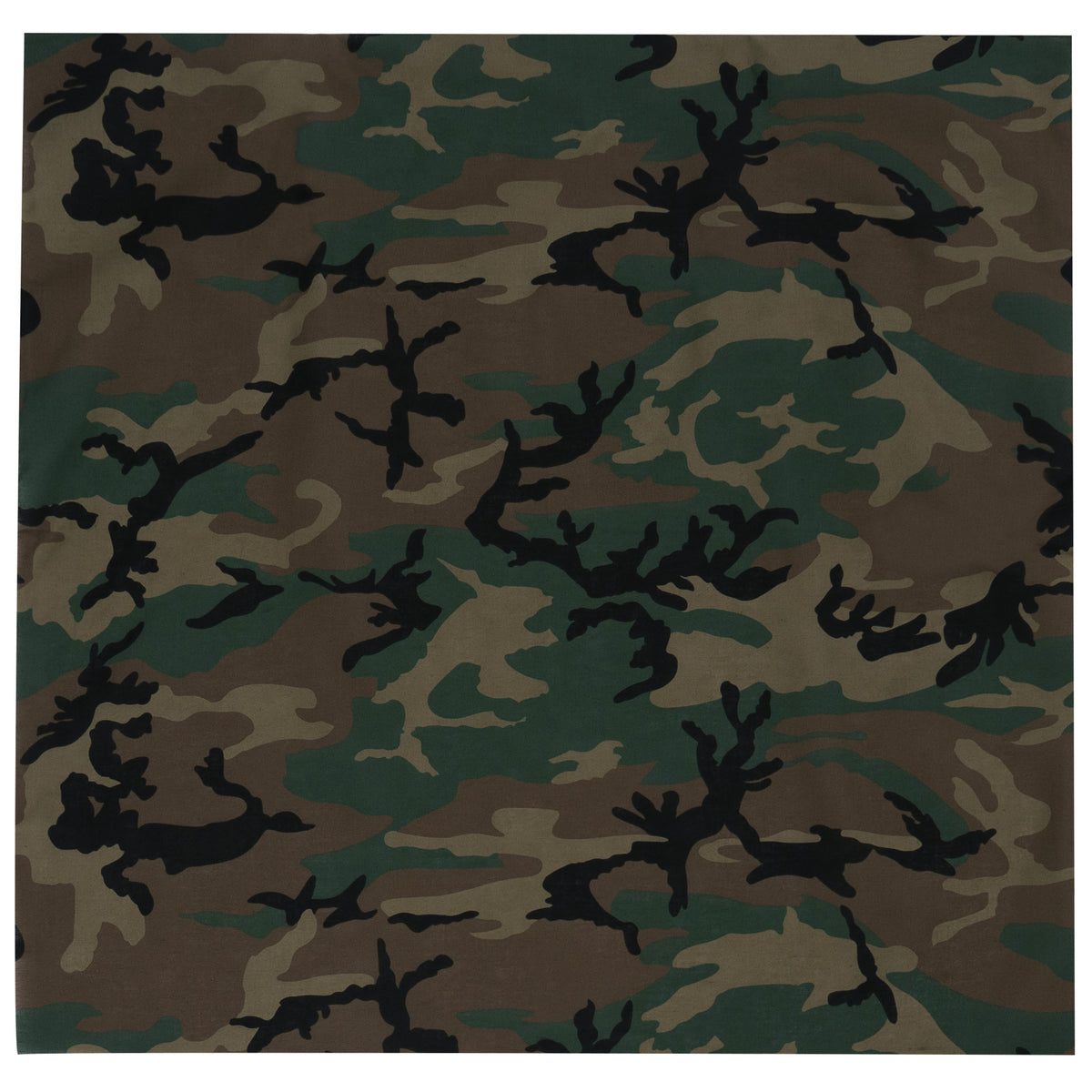 Rothco Large Camo Bandana 27 x 27 Inch - Color : Woodland Camo