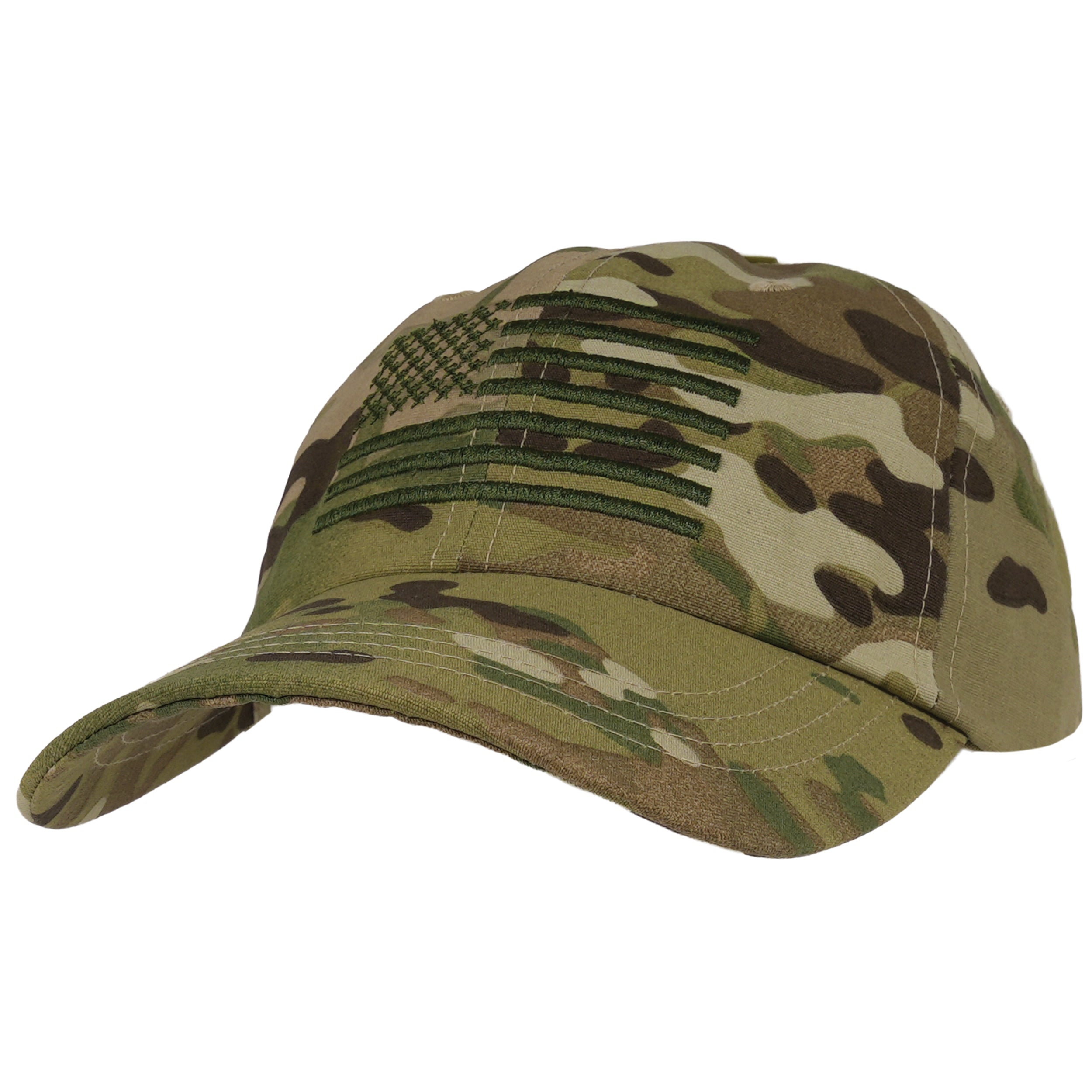 Rothco Tactical Operator Cap With US Flag - Color : MultiCam