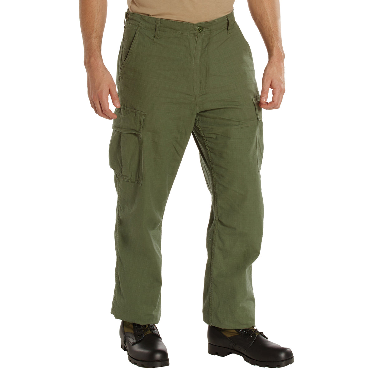 Rothco Vintage Vietnam Rip-Stop Fatigue Pants - Color : Olive Drab, Size : 4XL