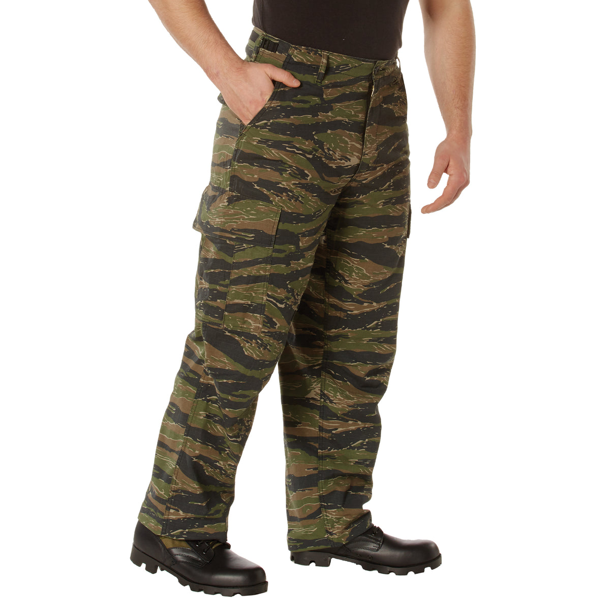 Rothco Vintage Vietnam Rip-Stop Fatigue Pants - Color : Tiger Stripe Camo, Size : 3XL
