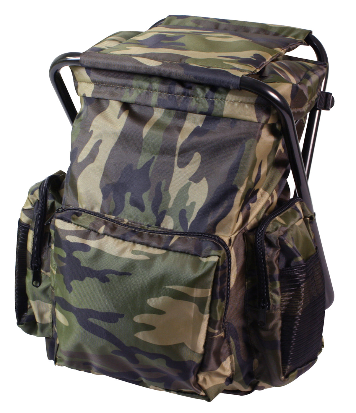 Rothco Backpack and Stool Combo Pack - Color : Woodland Camo