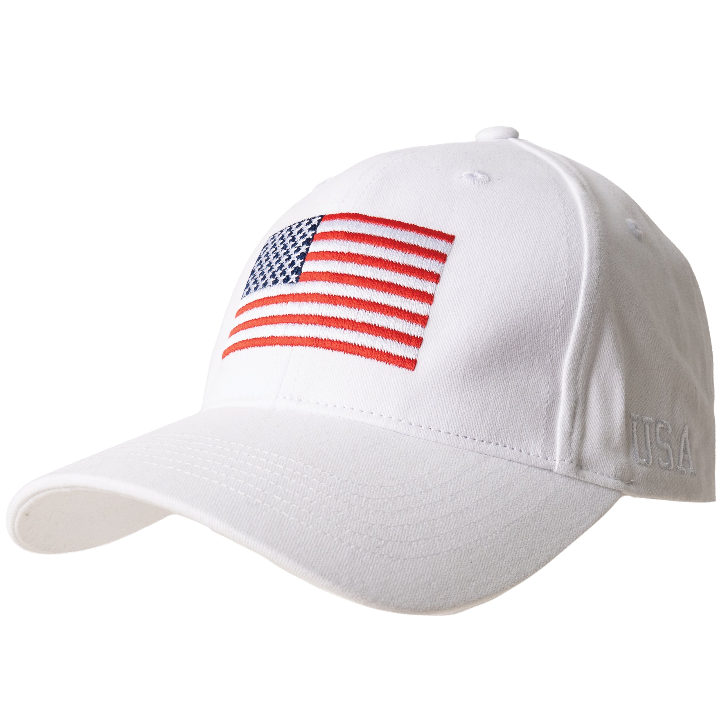 Rothco USA Flag Low Profile Cap - Color : White